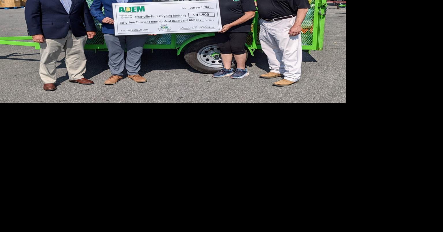 AlbertvilleBoaz Recycling Center receives ADEM grant Free Share
