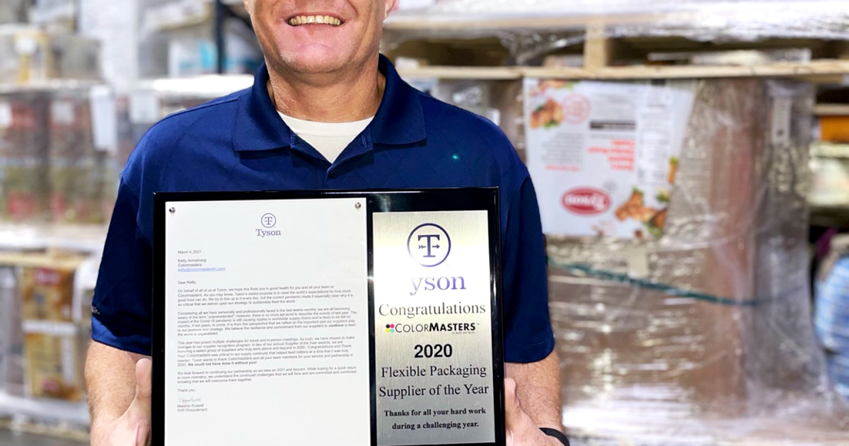 Colormasters wins Tyson Supplier of the Year award | Free Share ...