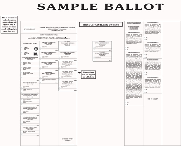 Nov. 3 election preview Sample ballots Free Share