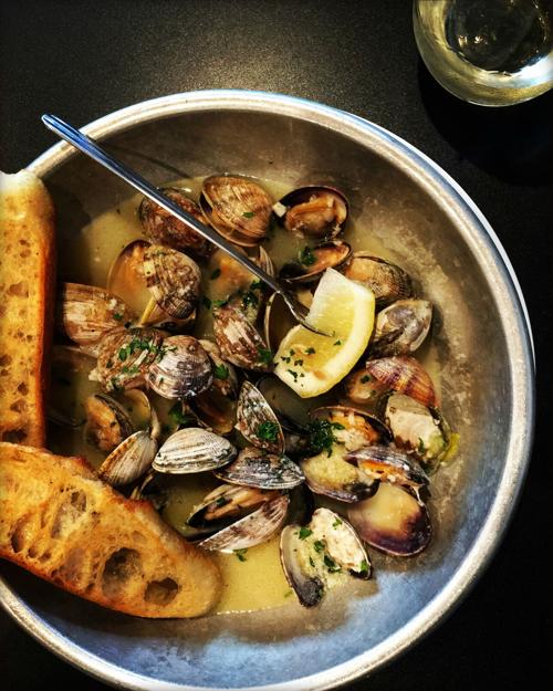 Just add wind and rain to this clam dish