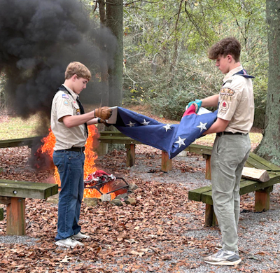 Albertville Boy Scout Troop 4071 holds flag retirement ceremony | News ...