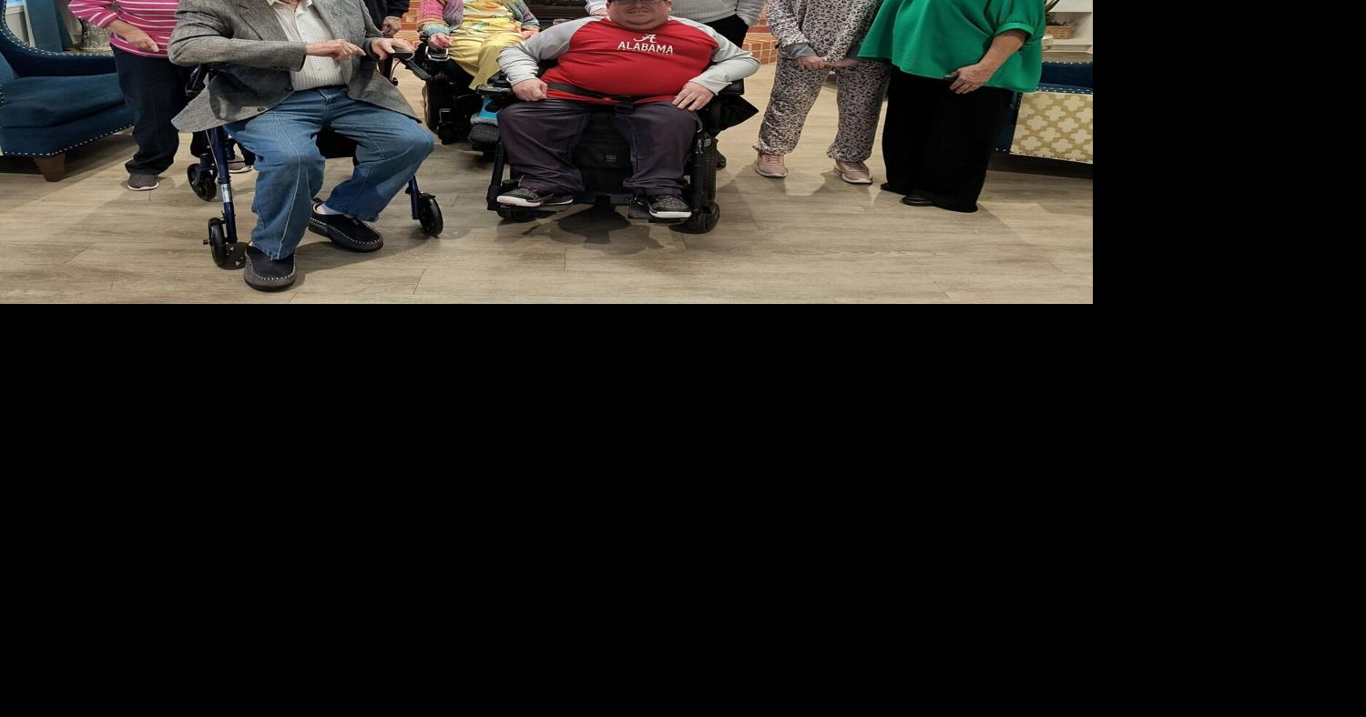 Man Born Against Medical Odds Visits Albertville Book Club Seniors with Author Father