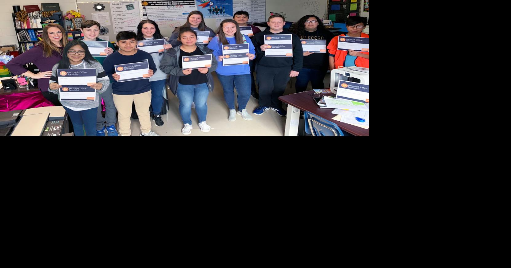 School News Crossville students Microsoft Office Specialists