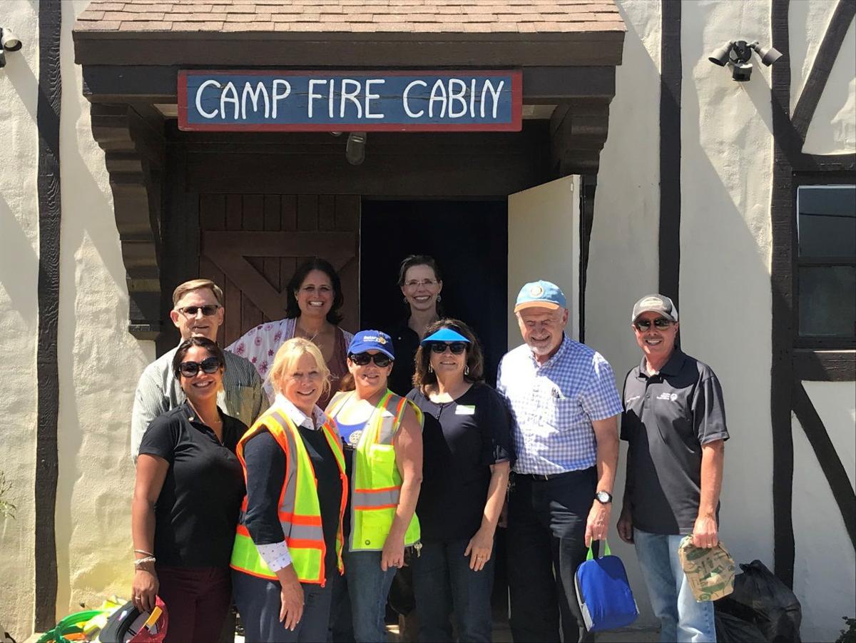Rotary Club of Santa Maria Noontime cleans up Buena Vista Park