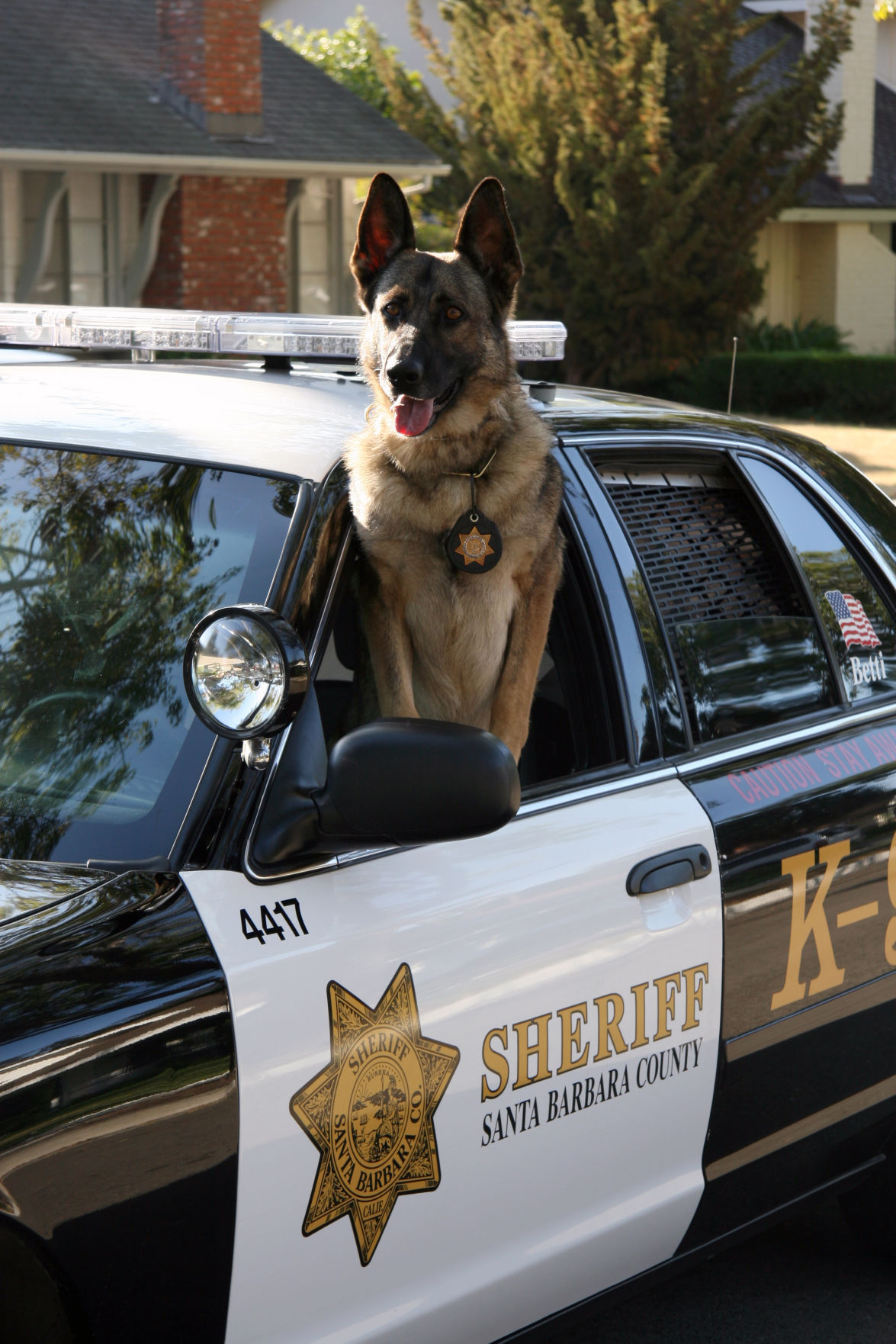 CALIFORNIA  SANTA BARBARA  K-9 POLICE Patch  DHF Polizei Abzeichen Hundeführer 