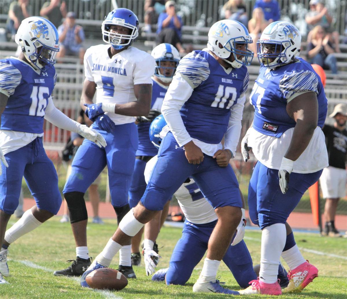 Hancock Football Pitches Shutout Against Santa Monica Hancock