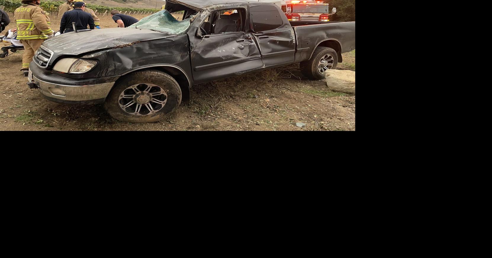 Lompoc man ejected when pickup rolls over near Buellton arrested for ...