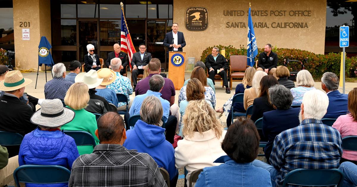 Santa Maria post office dedicated to Larry Lavagnino during ceremony ...
