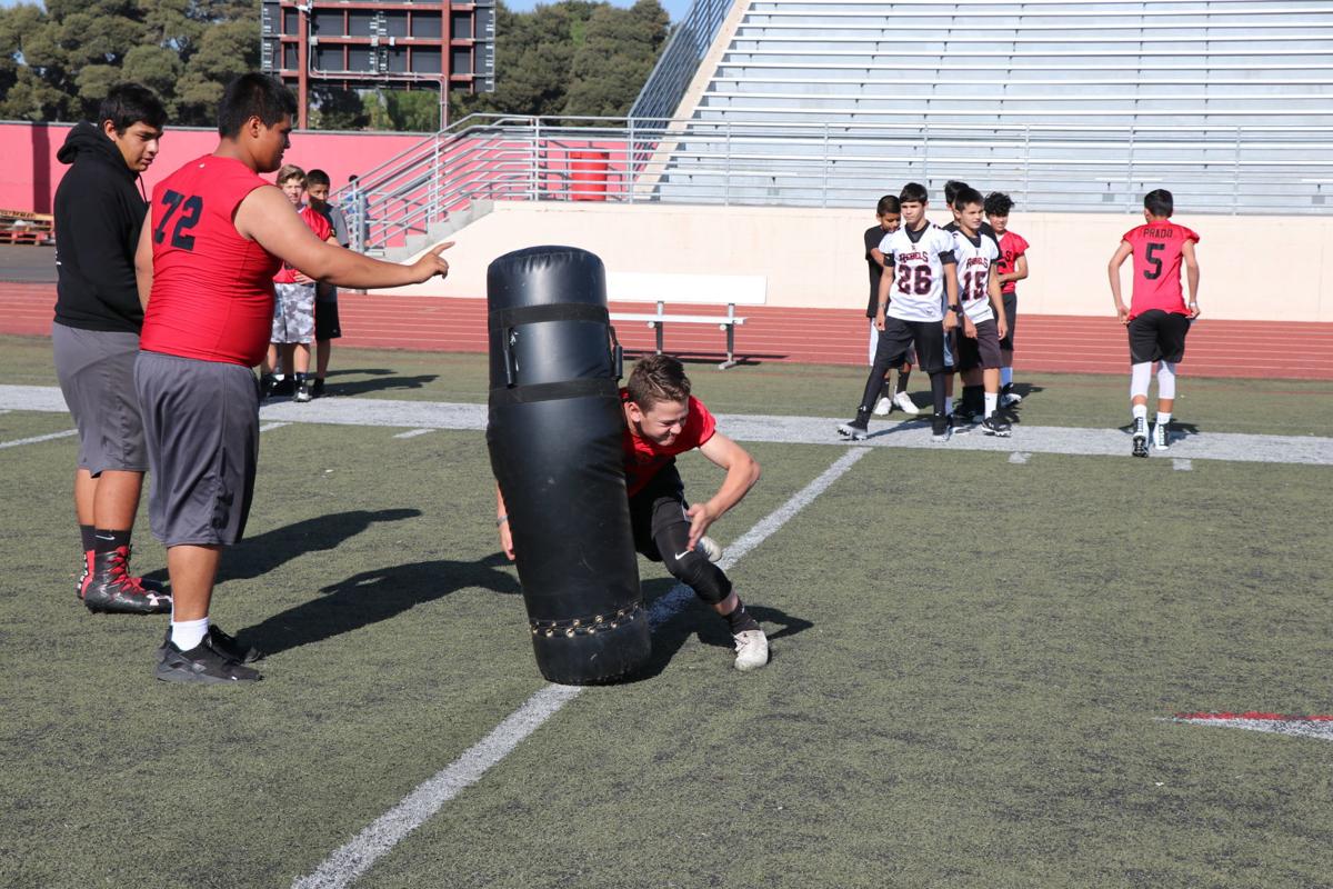 Youth Football Takes The Field At Santa Maria High School