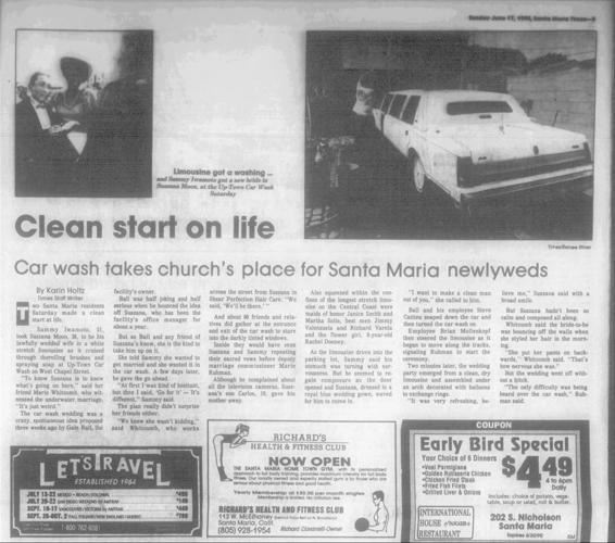 TBT: Car wash wedding part of Father's Day 1990 coverage ...