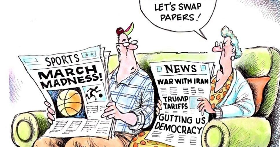 Editorial Cartoon: March madness?