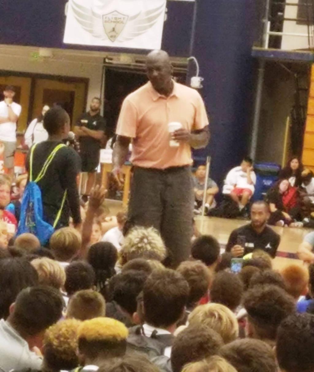 Local Resident Attends Michael Jordan S Flight School At Ucsb
