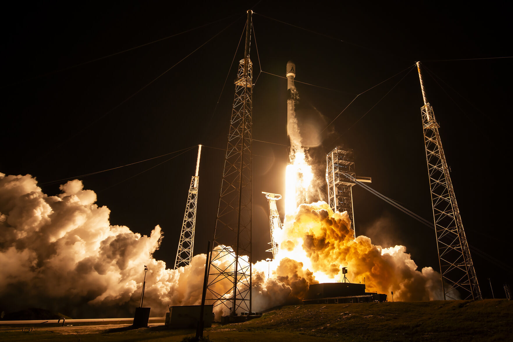 Falcon 9 on launch pad
