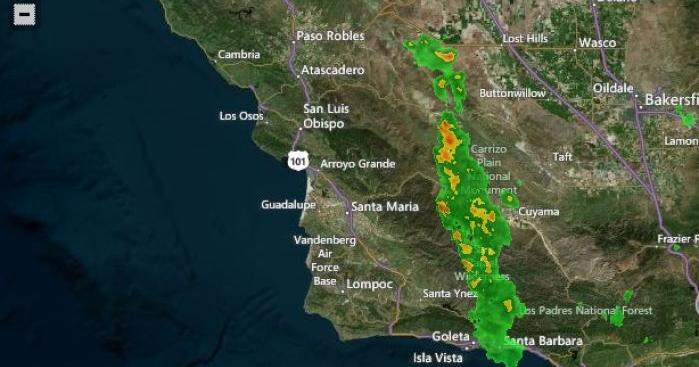 Flash flood warning issued for parts of SLO, Santa Barbara counties ...
