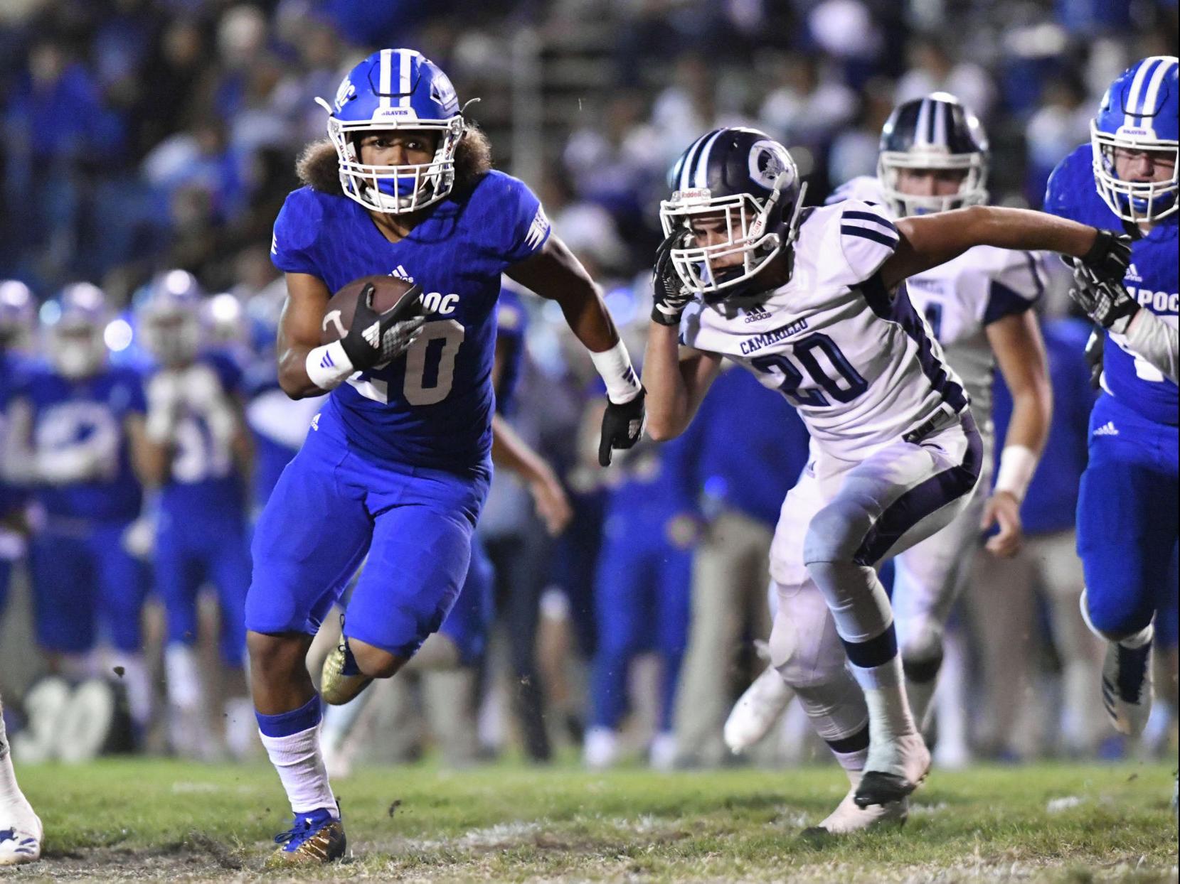 Football Lompoc Adjusts Stings Past Feisty Camarillo Team High