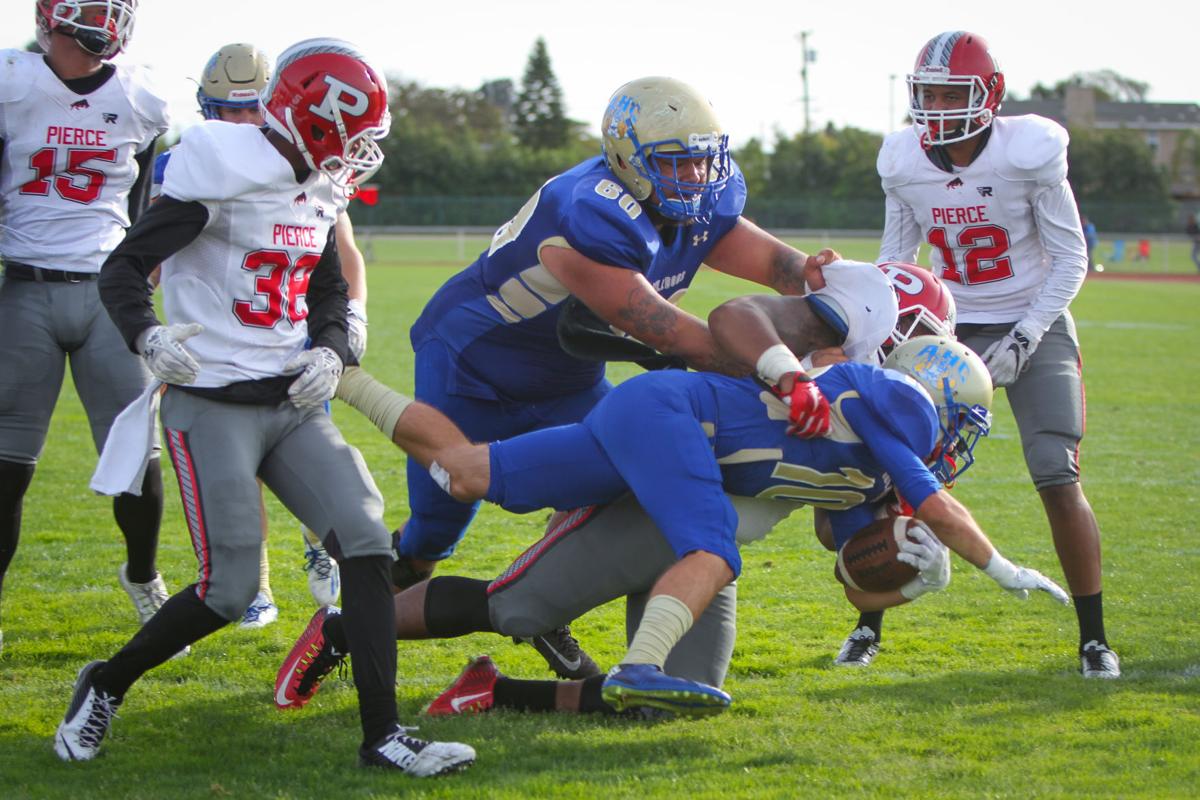 Bulldog Football Hancock Steamrolls Pierce 60 0 High School