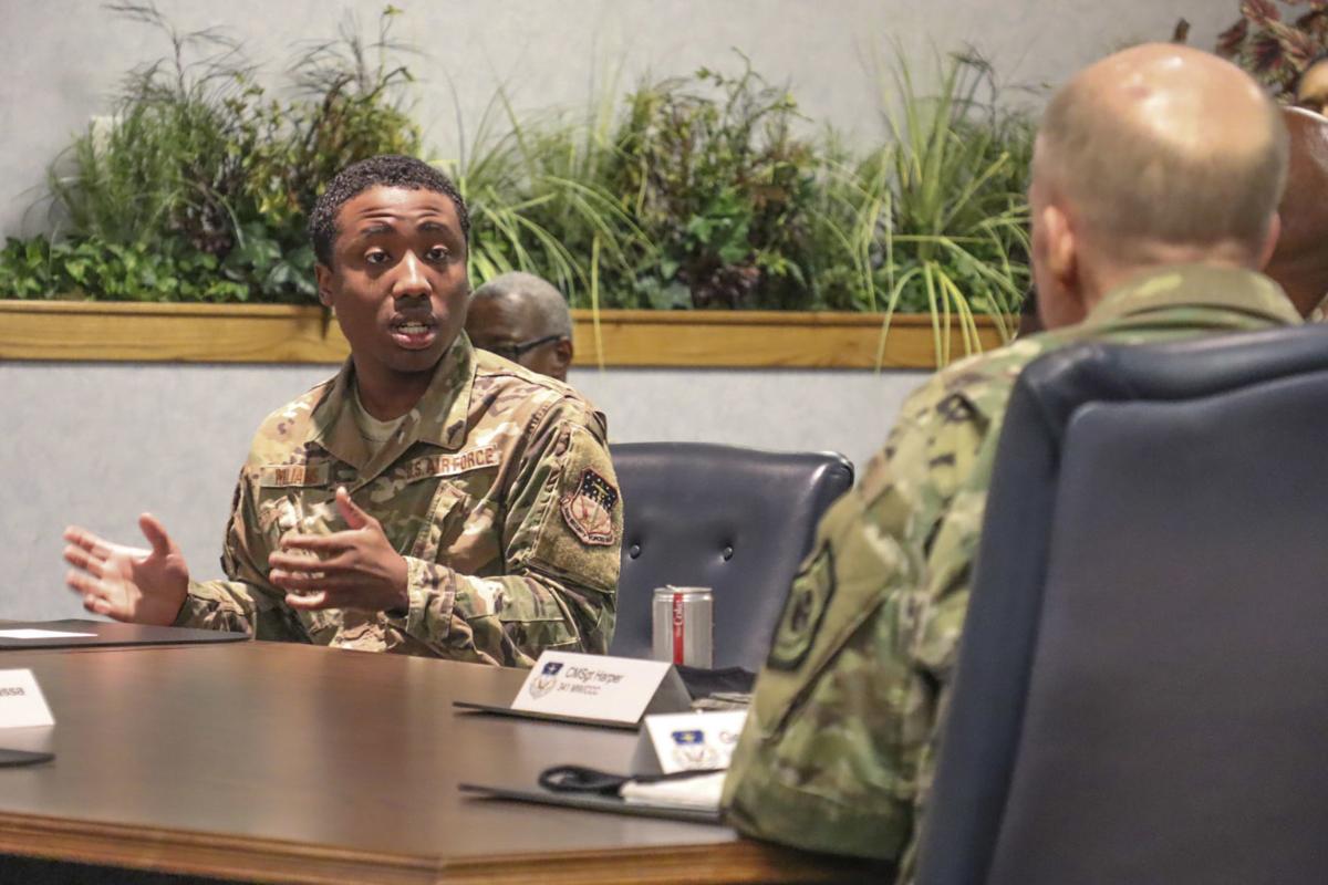 VCSAF Wilson visits MAFB, Airmen