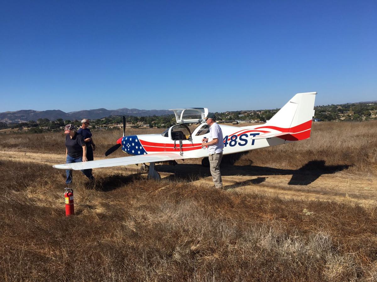 airplane crashes onto field just outside santa ynez airport after