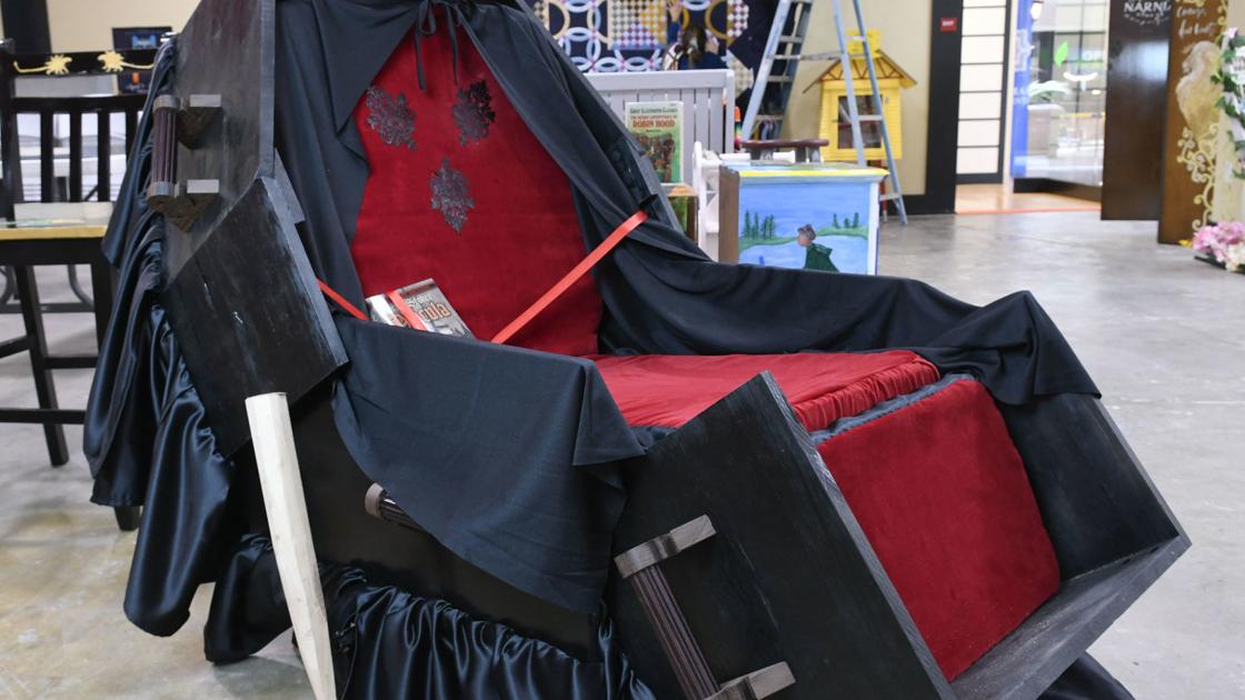 Photos Books Inspire Santa Maria Artists In Painted Chairs