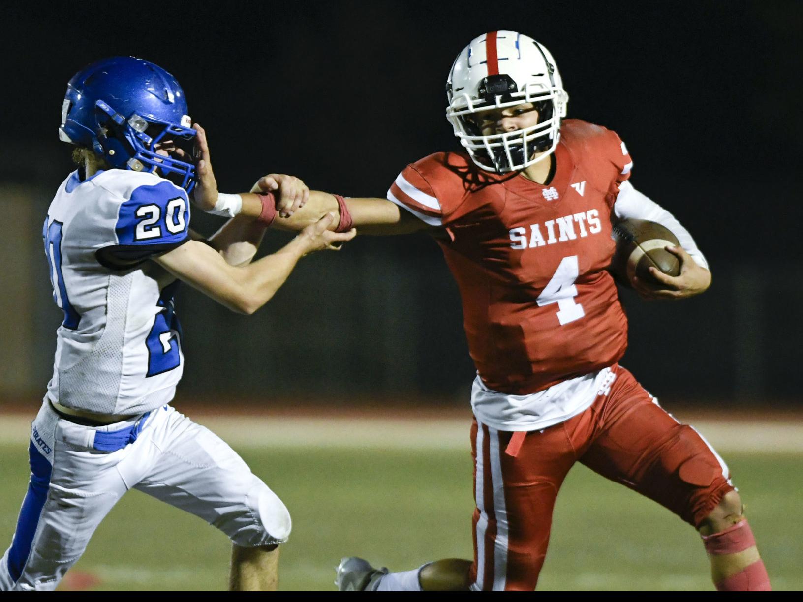Santa Maria Football Saints Score 41 Unanswered Points In Rout Of