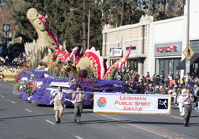 Cal Poly float receives Leishman Public Spirit Award at 2025 Rose