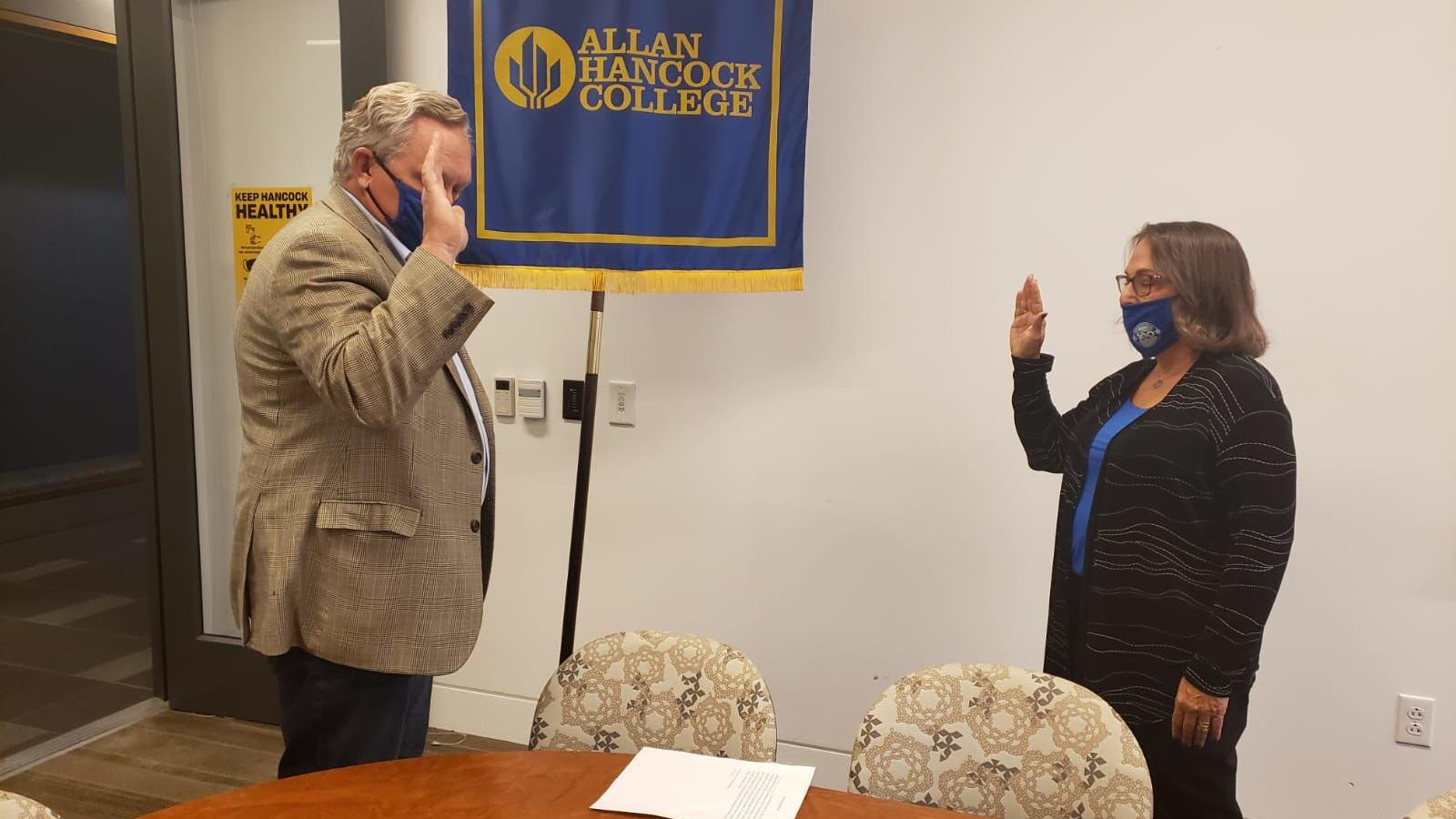 Suzanne Levy sworn in as Hancock College's new Area 2 trustee - Vimarsana News