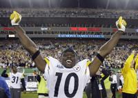 43. Super Bowl XLIII: WR Santonio Holmes, Pittsburgh Steelers