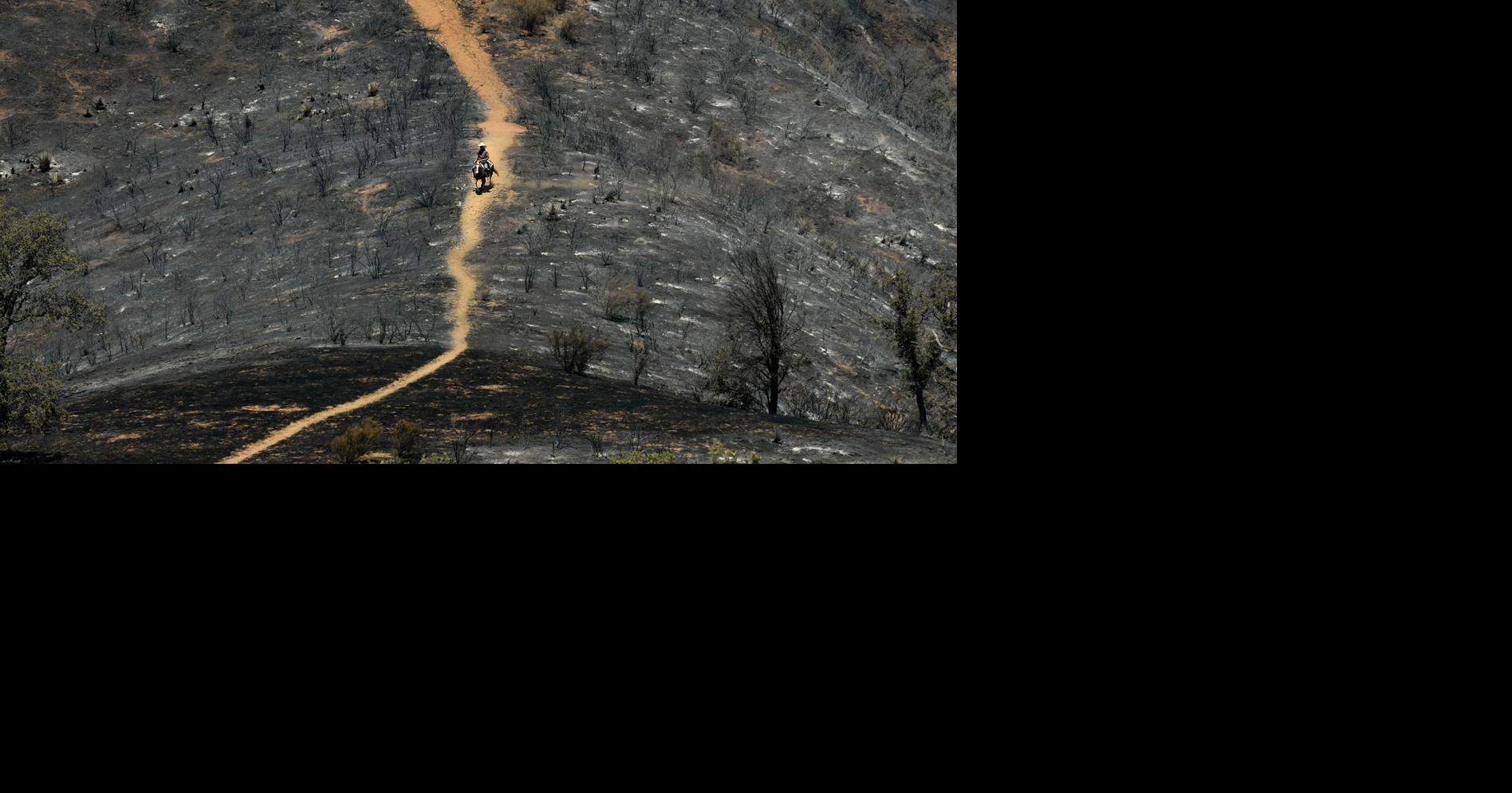 Hwy. 166 reopens as firefighters work blaze near Rock Front Ranch; fire ...