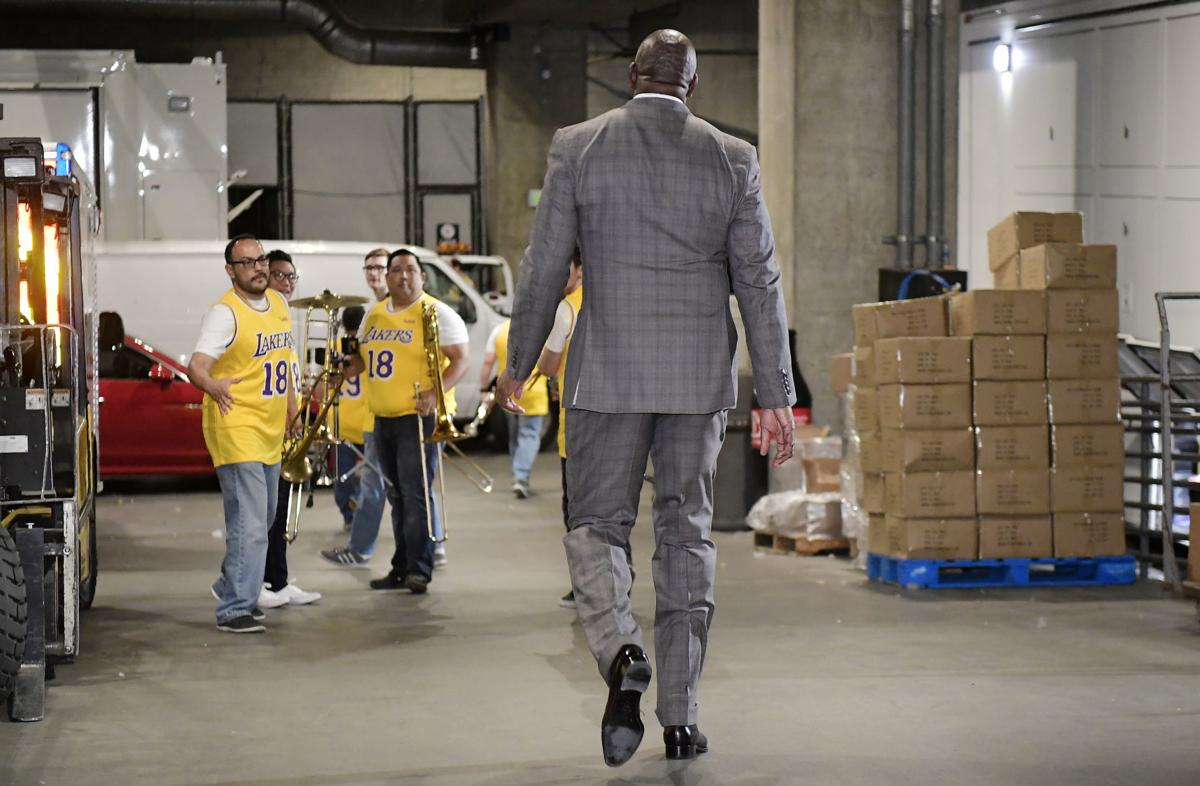 Image result for Magic Johnson Abruptly Resigns as Lakersâ President