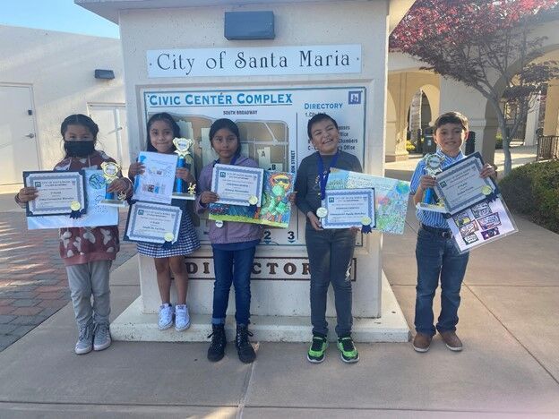 Third graders remind Santa Marians to conserve water through