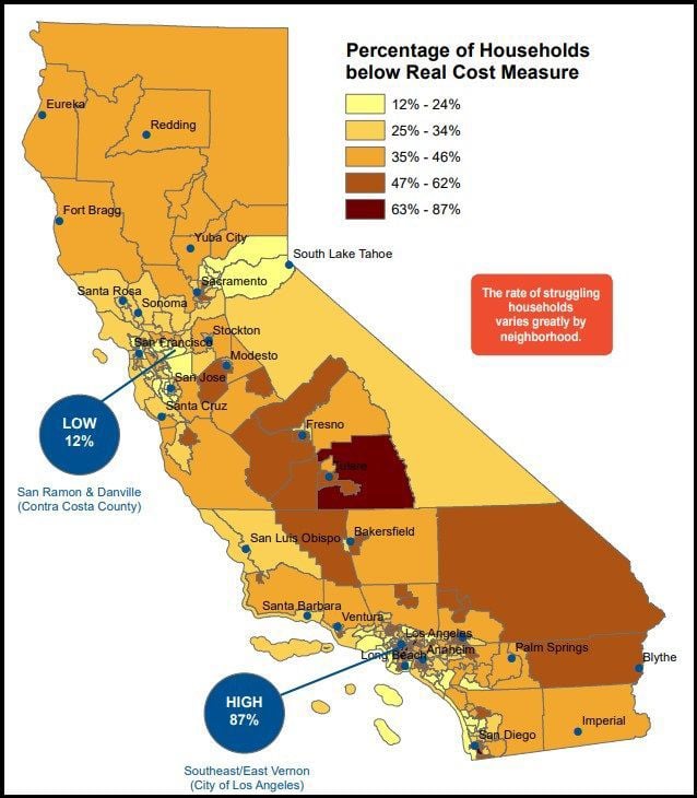 Cost Of Living Map California New report looks at 'Real Cost' of living in Santa Barbara County 