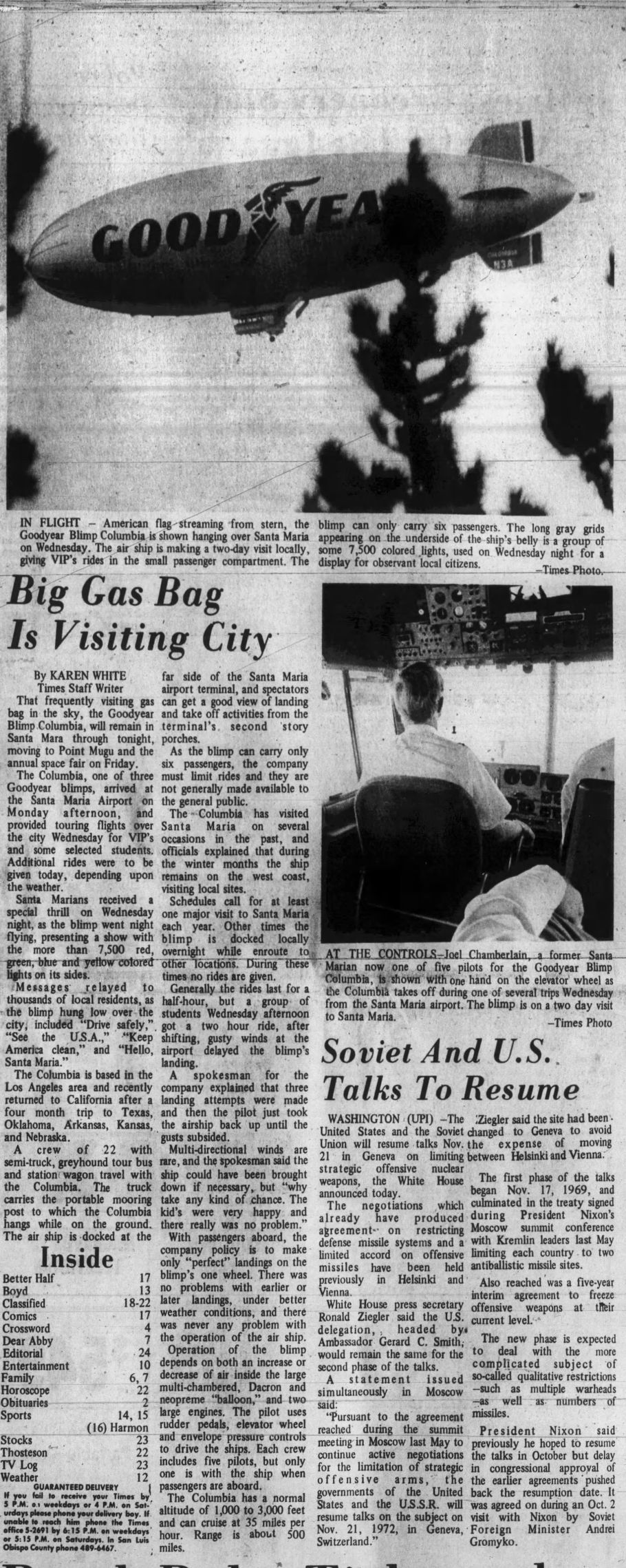 From the Vault: 'Big Gas Bag Is Visiting City'; Goodyear Blimp