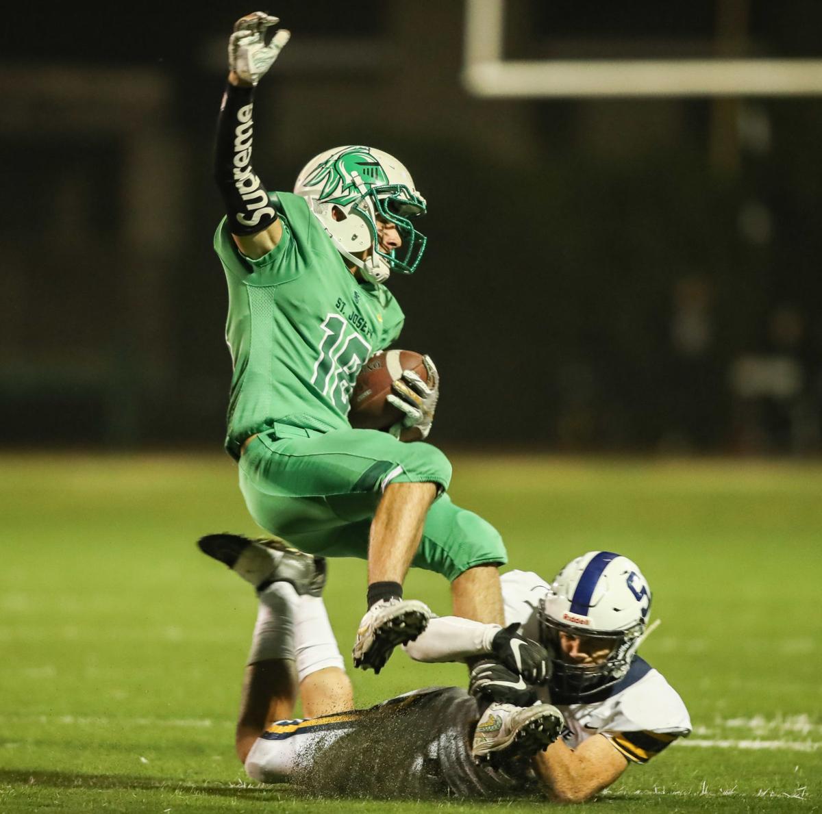 St Joseph Football Knights Rout Fresno Sunnyside In Playoff