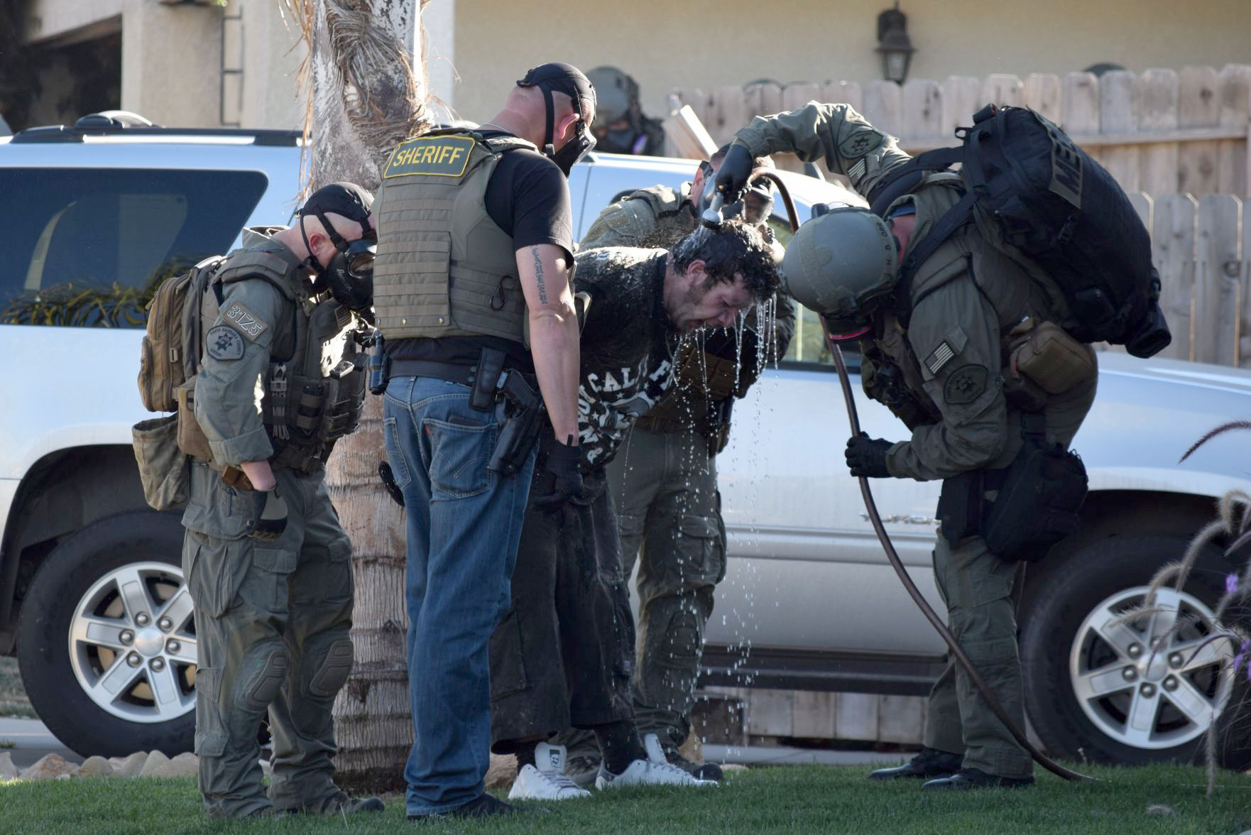 Arrests Made After Officials Deploy Gas To Oust Barricaded Man In Santa ...