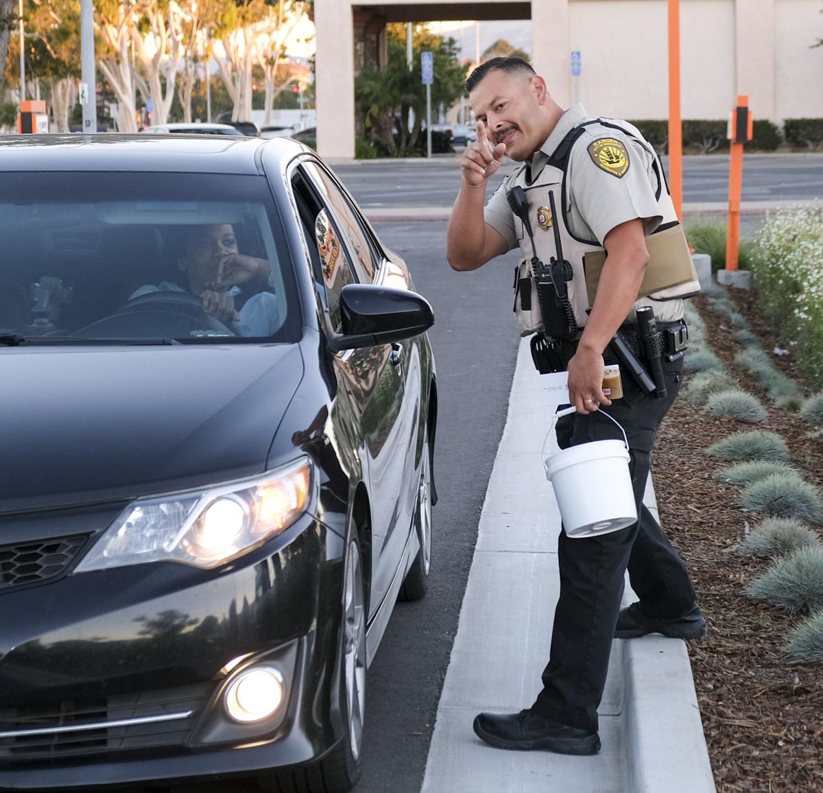 Santa Maria Police officers take part in #39 Cop on a Rooftop #39 to support