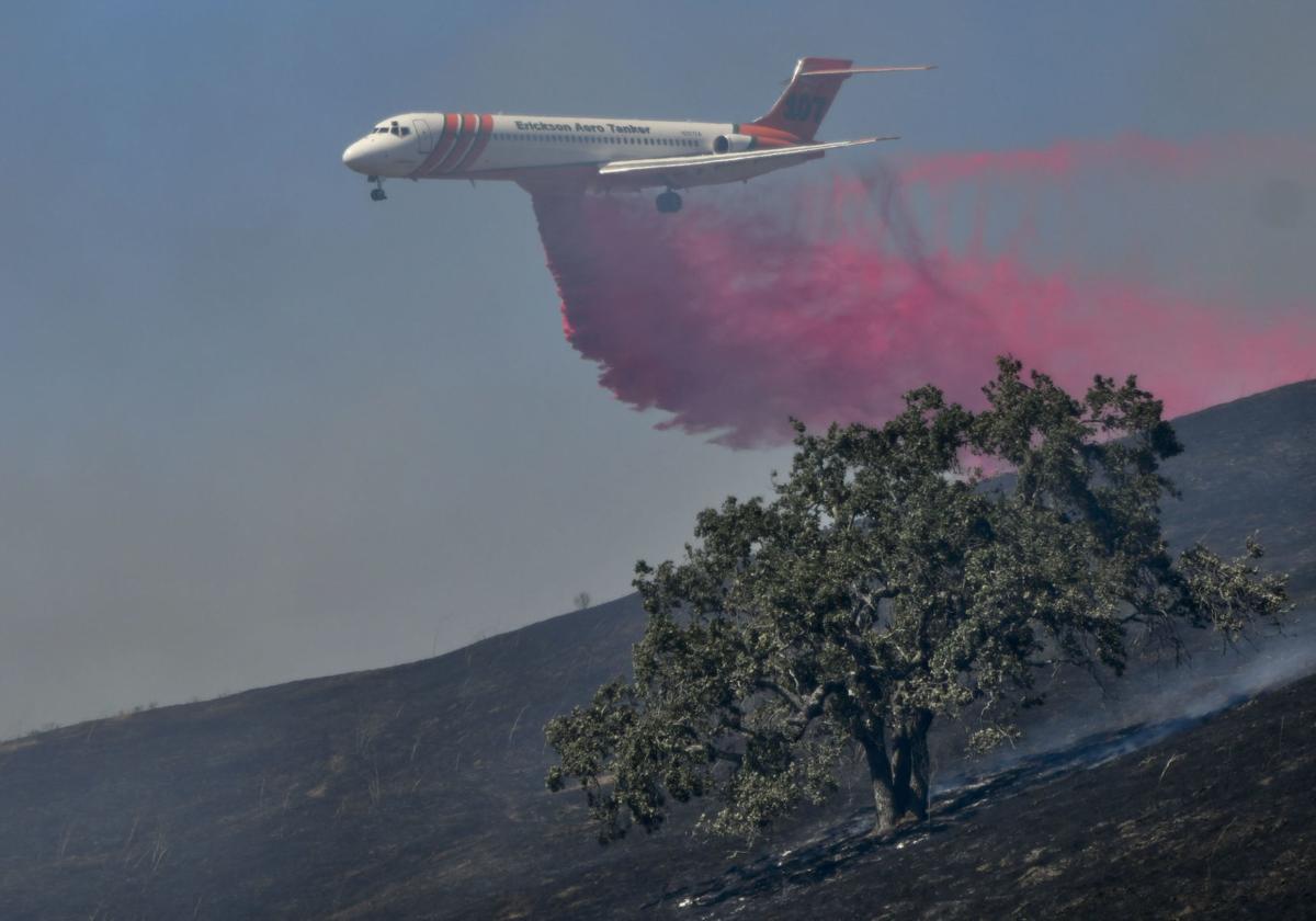 Forward progress stopped on 110acre Windmill fire burning near