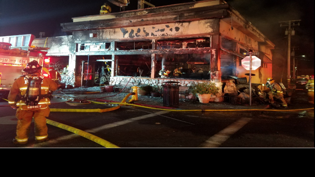 Early Morning Fire Destroys Giuseppe S Restaurant In Pismo