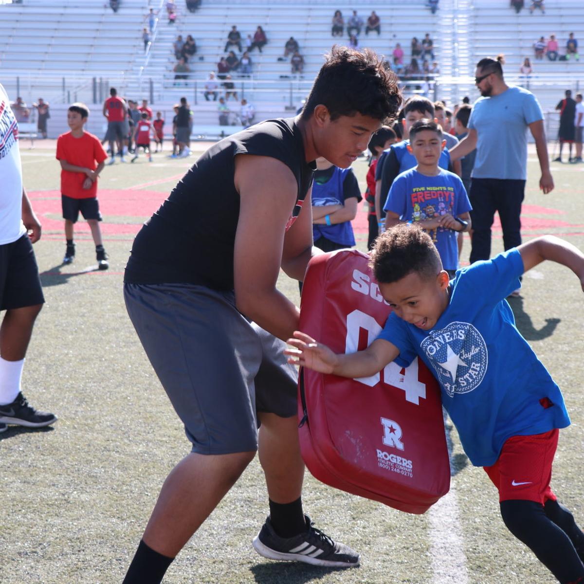 Youth Football Takes The Field At Santa Maria High School