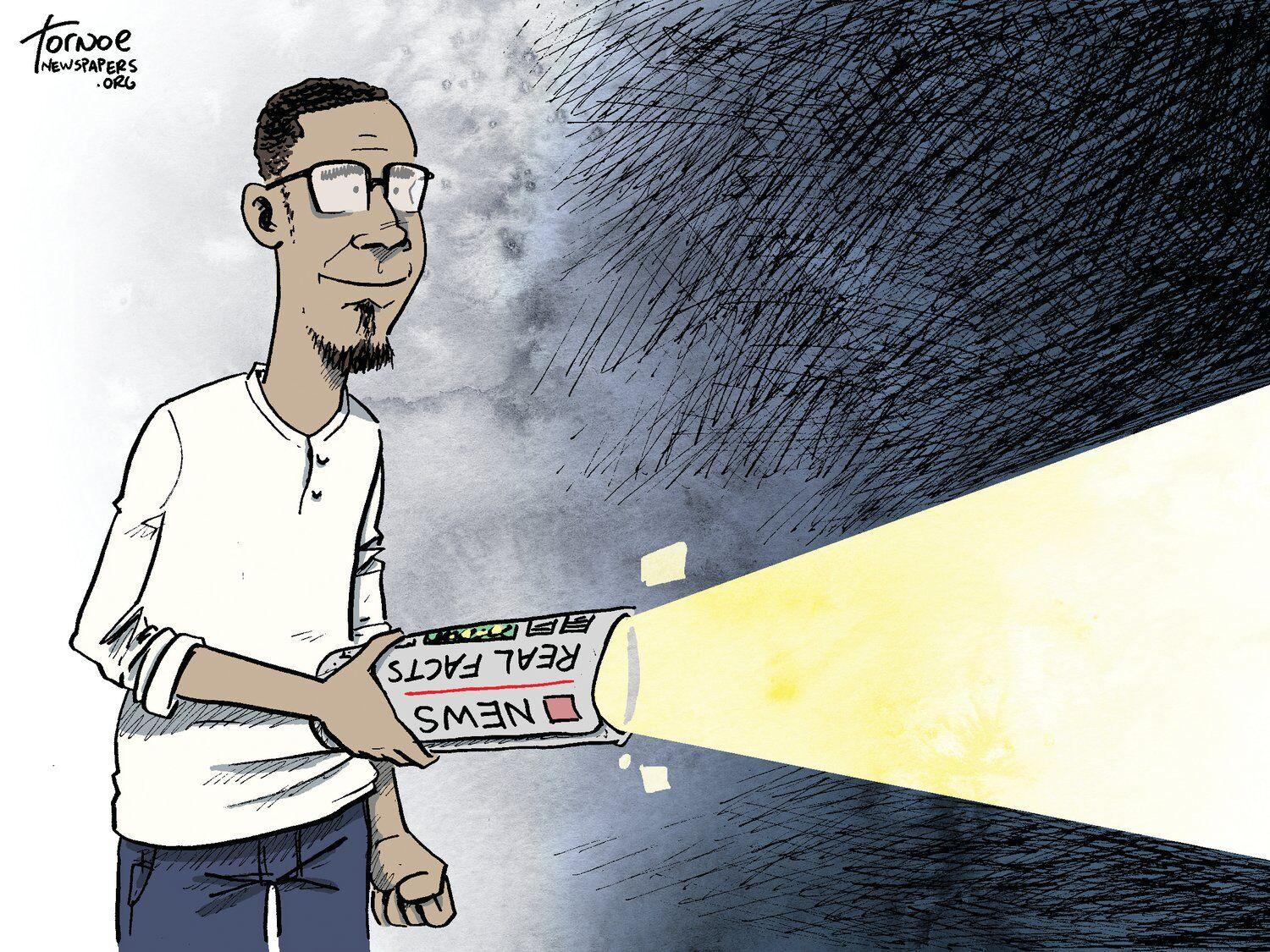 Editorial Cartoon: The light of local newspapers | Editorial |  santamariatimes.com