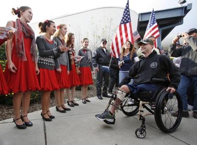 Wounded Marine from Grover is welcomed home 