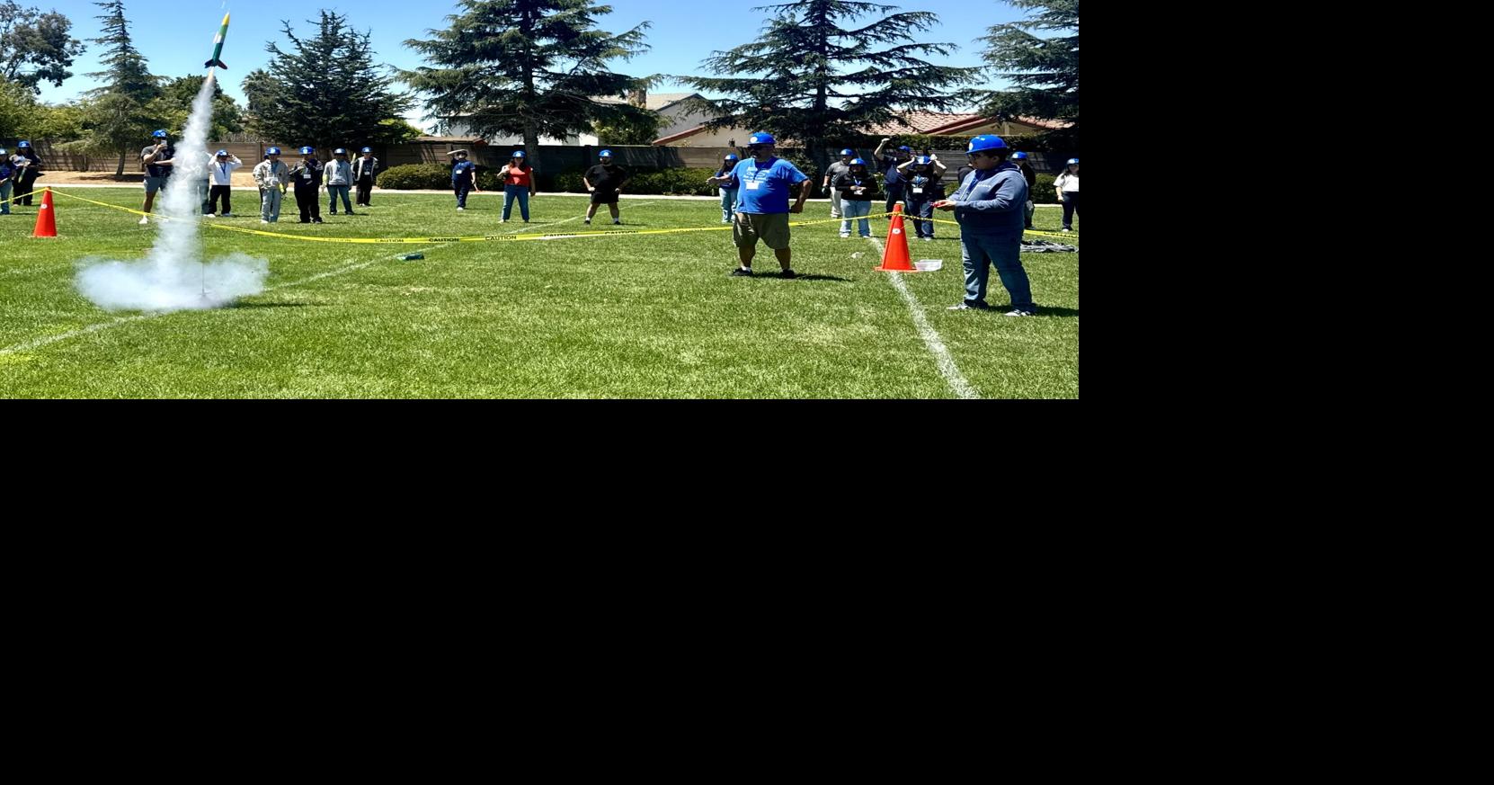 Freshmen 'rocket into high school' with science project
