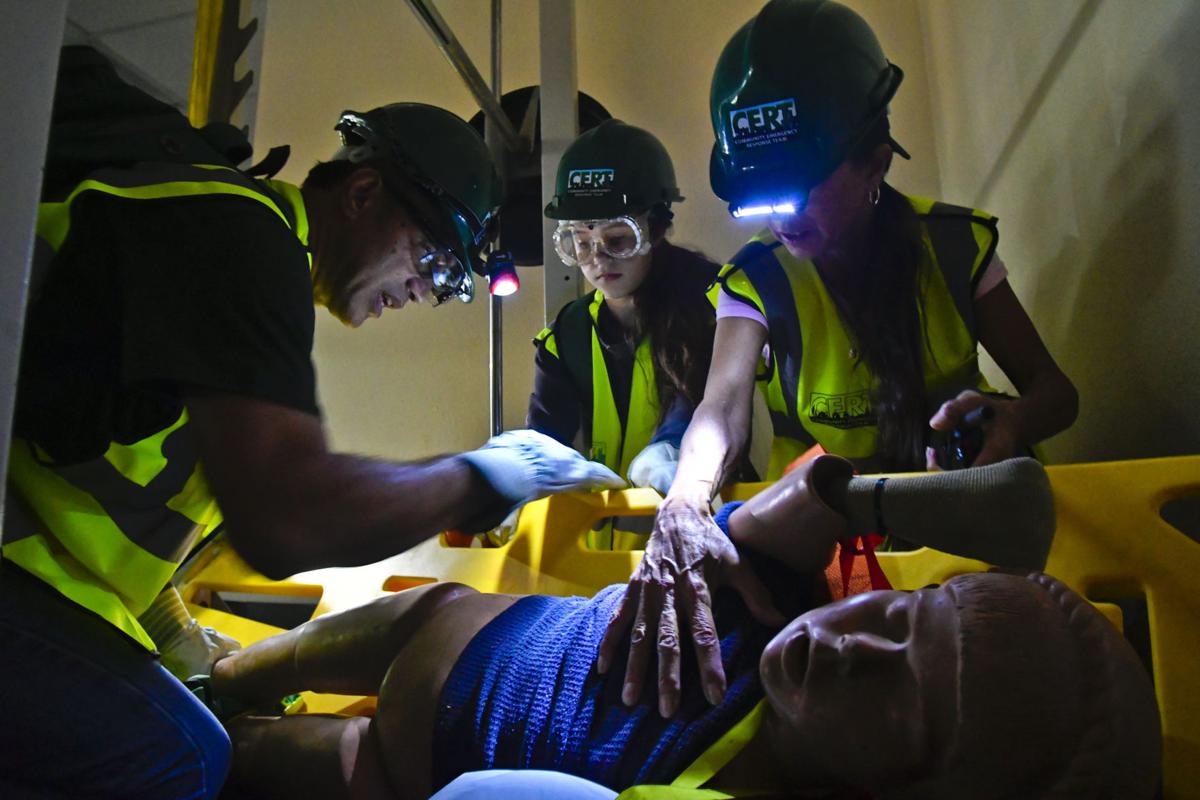 Community emergency training rumbles to life during drill