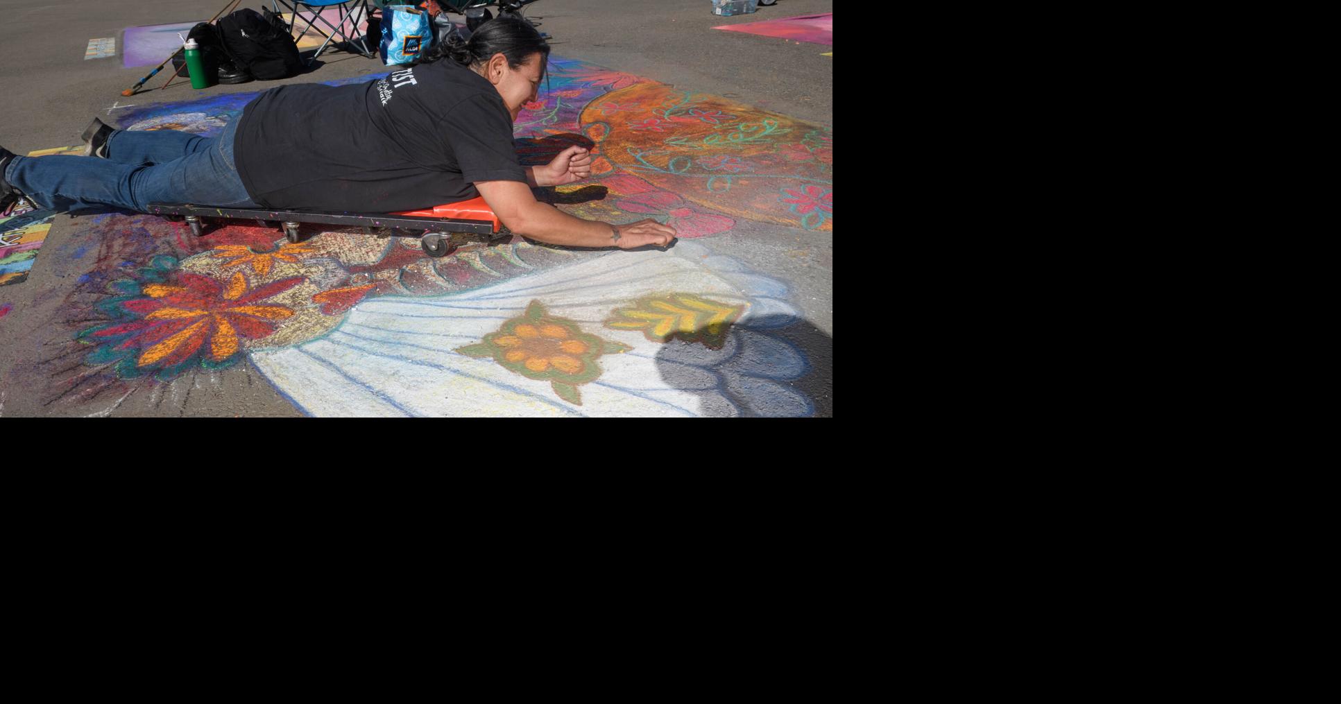 Lompoc Chalk Festival fills airport with art and artists Photos