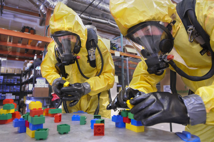 Responders being trained to handle hazardous materials, WMDs