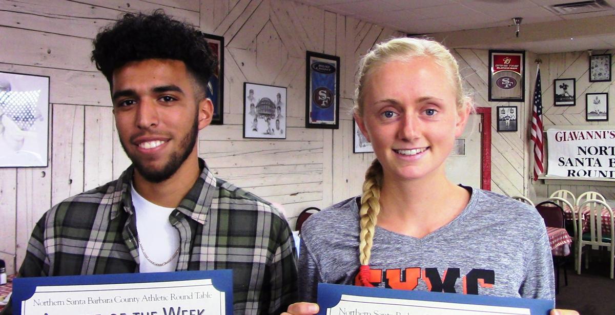 Donahue Acosta Named Athletes Of The Week Santamariatimes Com 101016 Aow Jpg