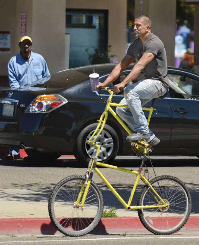 double stacked bike