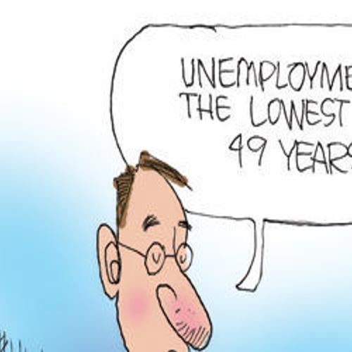 unemployment political cartoon