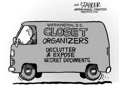 Editorial Cartoon: Closet organizers