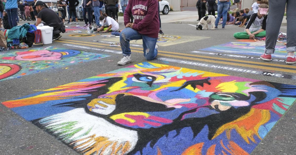 Seventh annual festival transforms Old Town Orcutt into chalk art