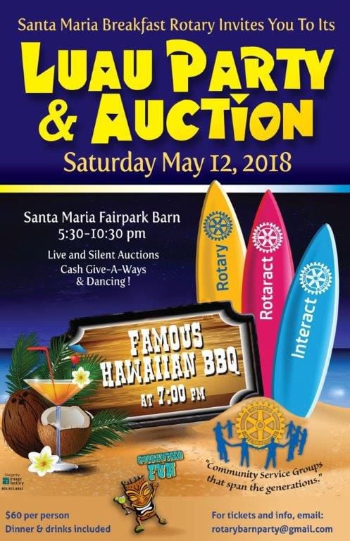 Santa Maria Breakfast Rotary Plans Barn Party Luau Local News